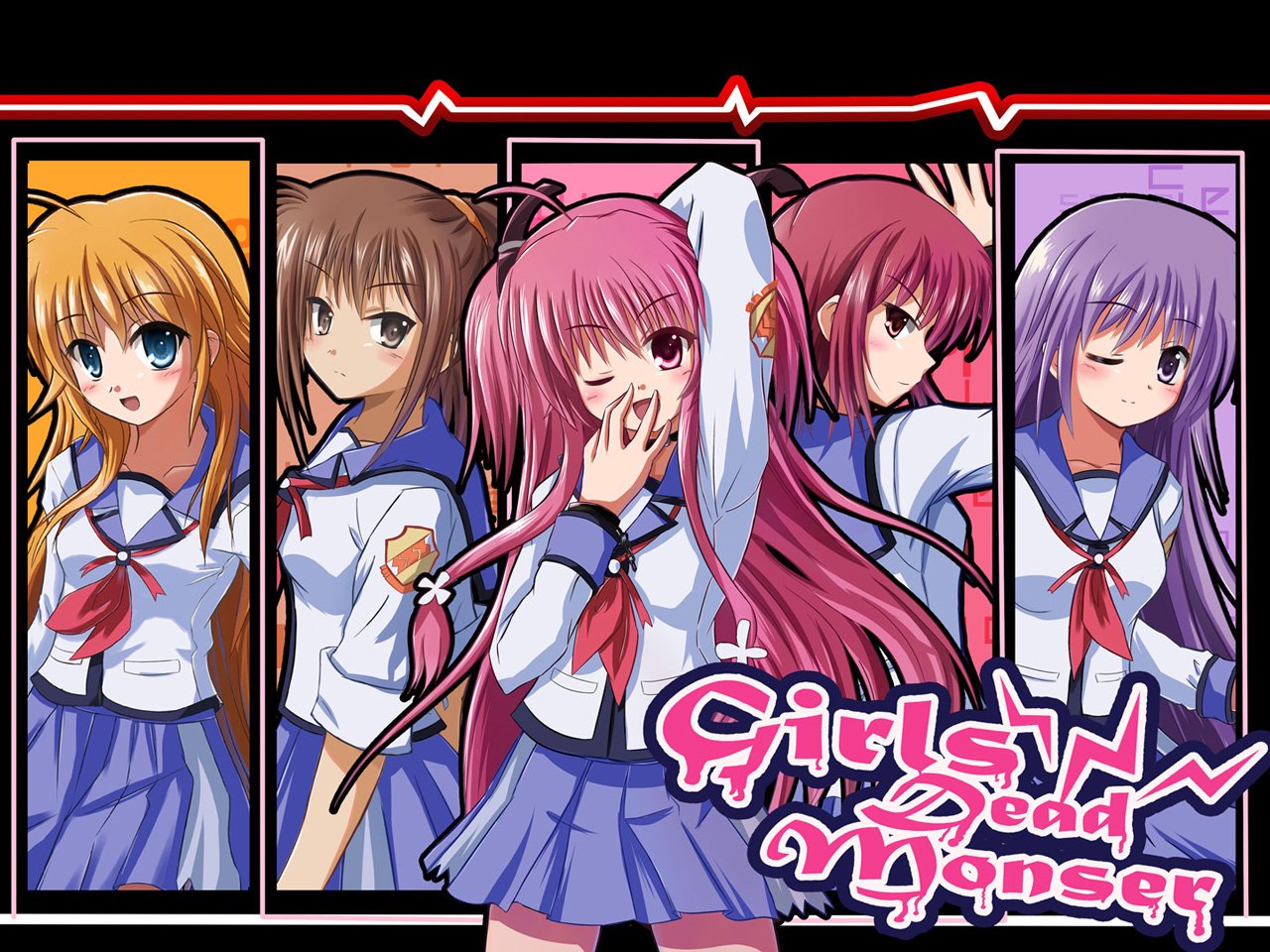 Download Miyuki Irie Hisako (Angel Beats!) Shiori Sekine Masami Iwasawa Yui (Angel Beats!) Anime Angel Beats! Art