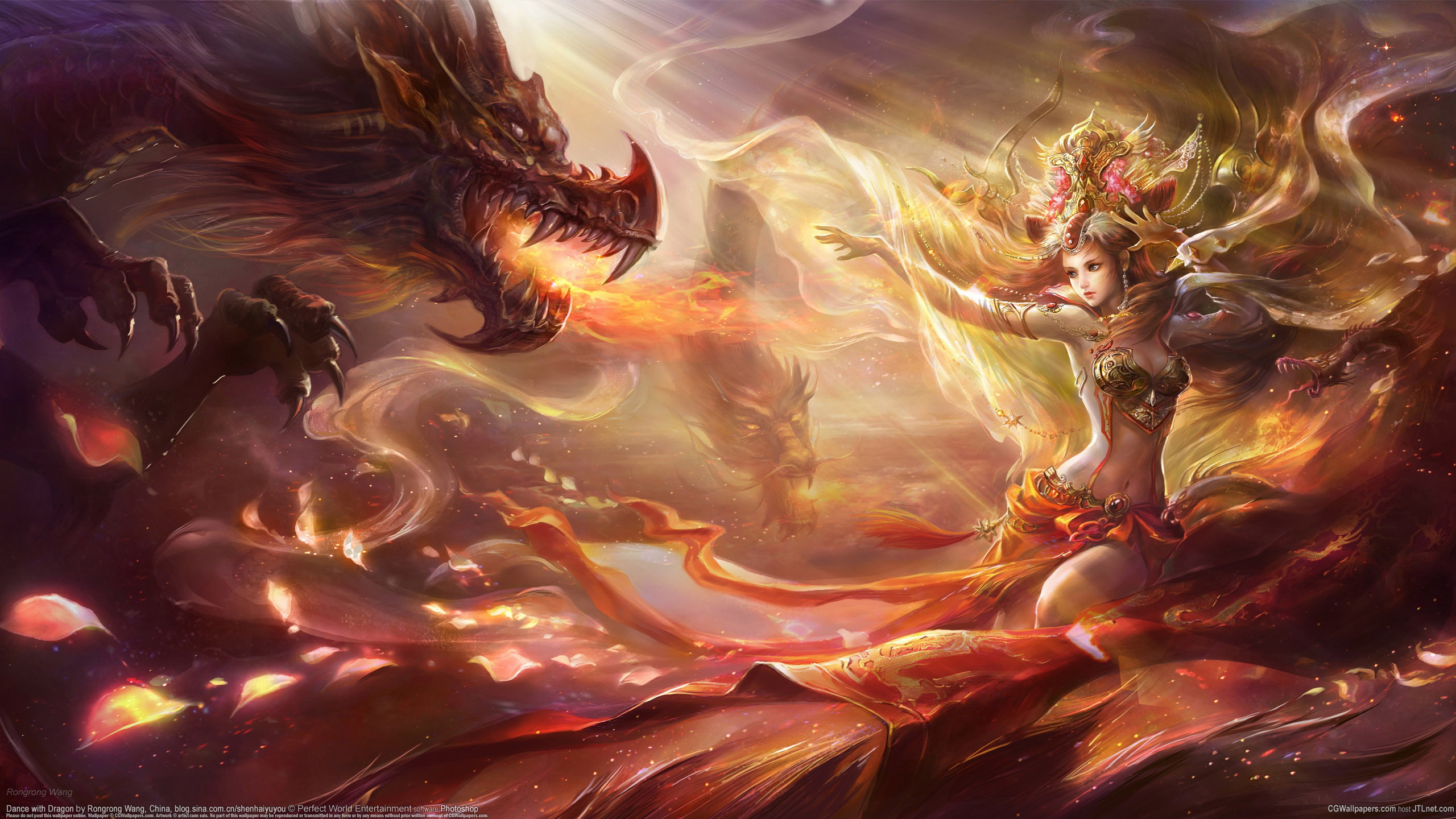 Fantasy Dragon Art by Rongrong Wang
