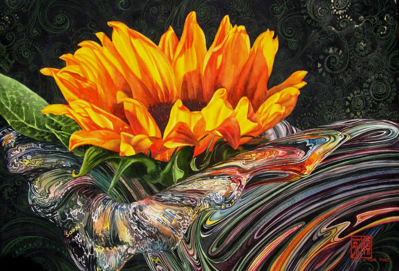  Vibrant colors in waterpaint by Soon Y Warren by Soon Y Warren