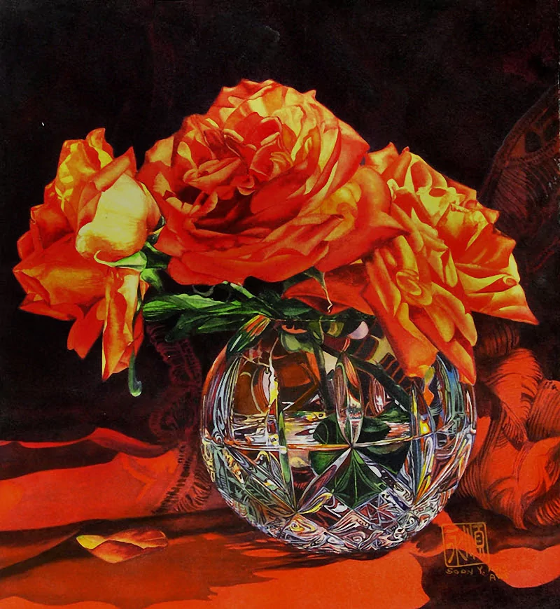  Vibrant colors in waterpaint by Soon Y Warren by Soon Y Warren