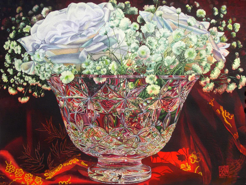  Vibrant colors in waterpaint by Soon Y Warren by Soon Y Warren