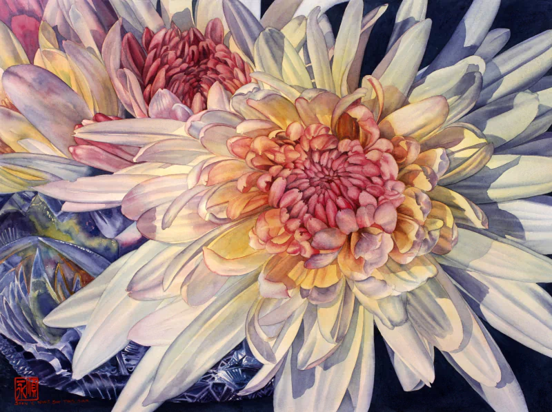  Vibrant colors in waterpaint by Soon Y Warren by Soon Y Warren