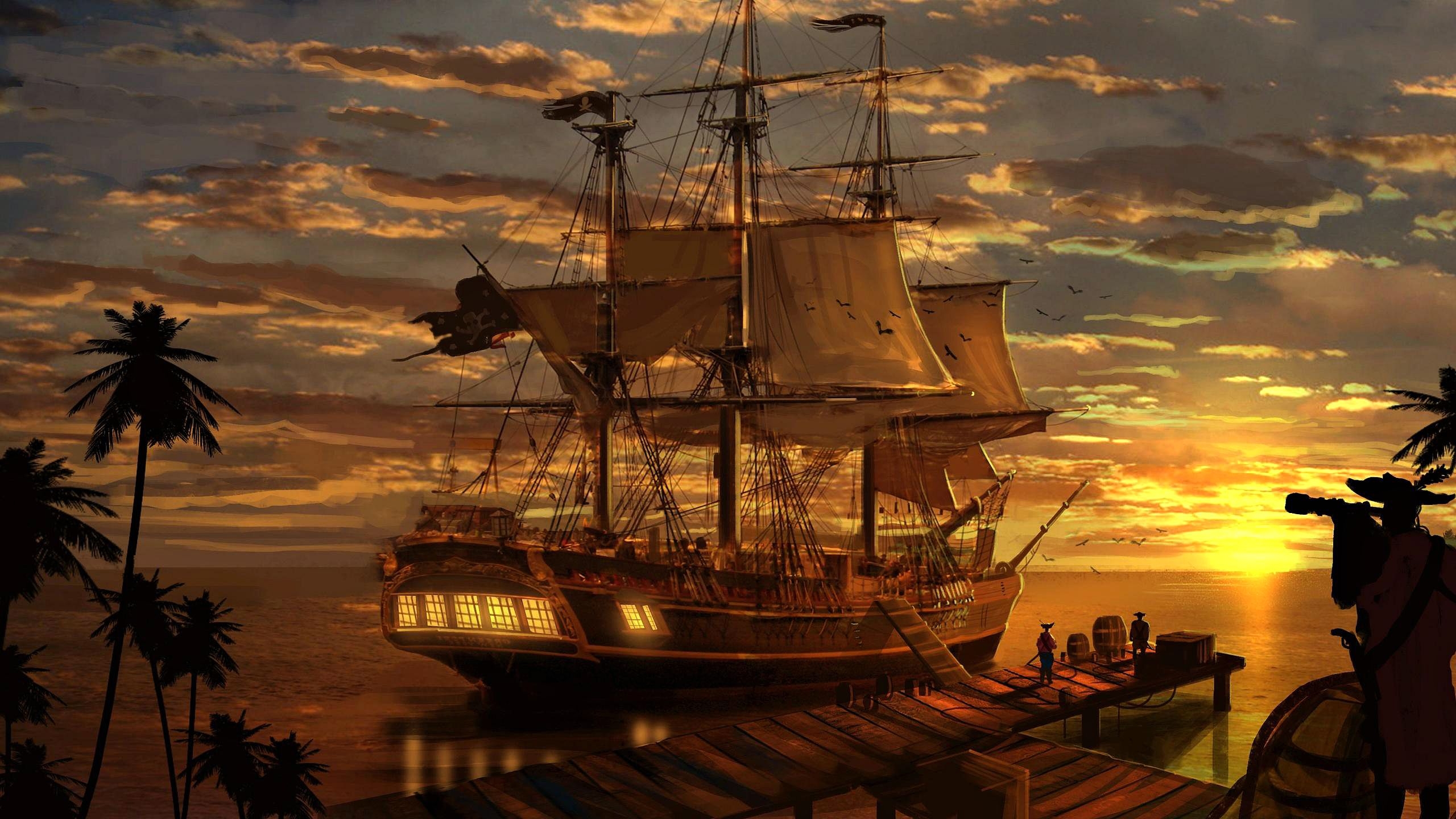 Pirates Sunset