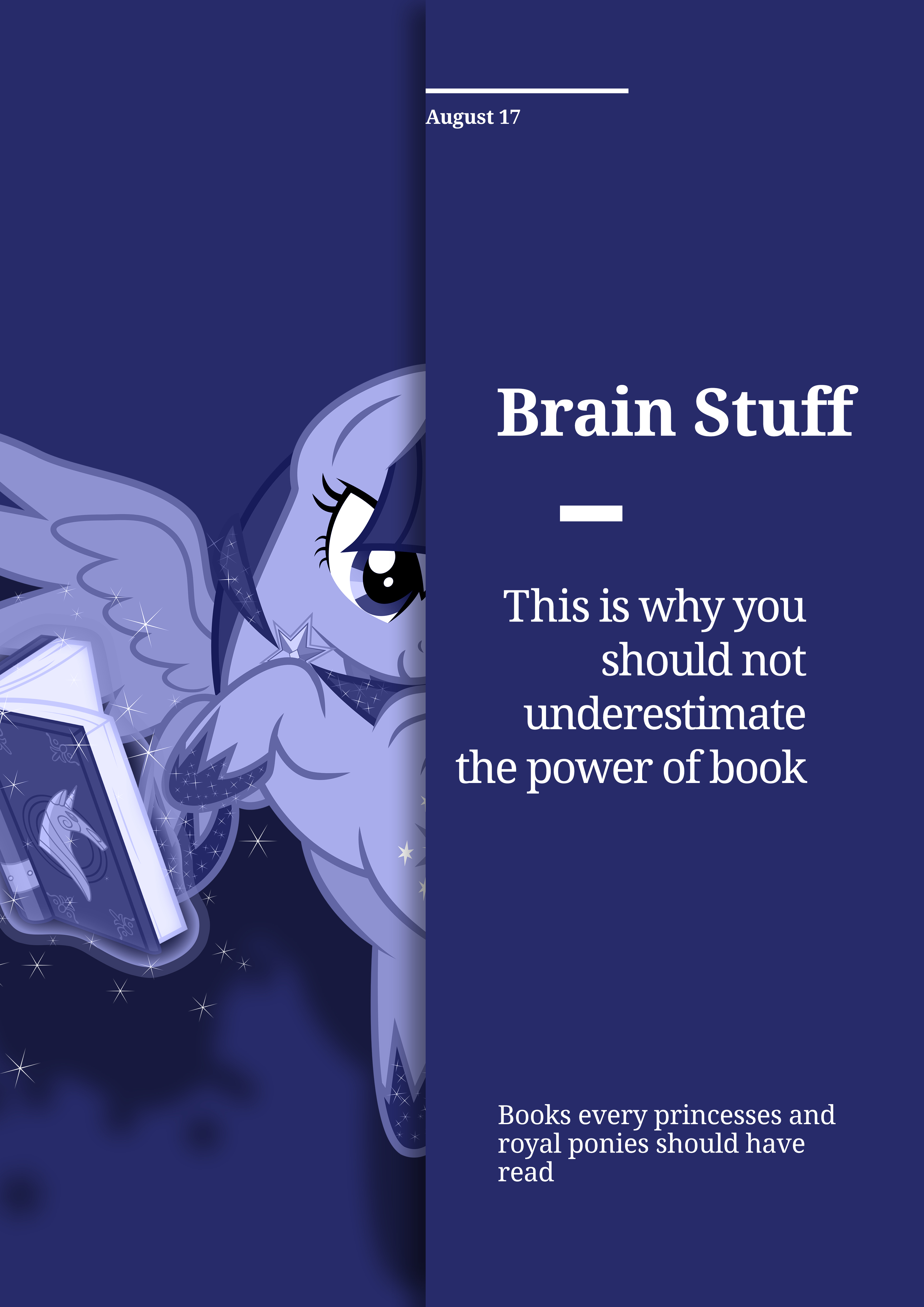 Minimalist Brain Stuff Magazine - Twilight Sparkle by DopeGraphic