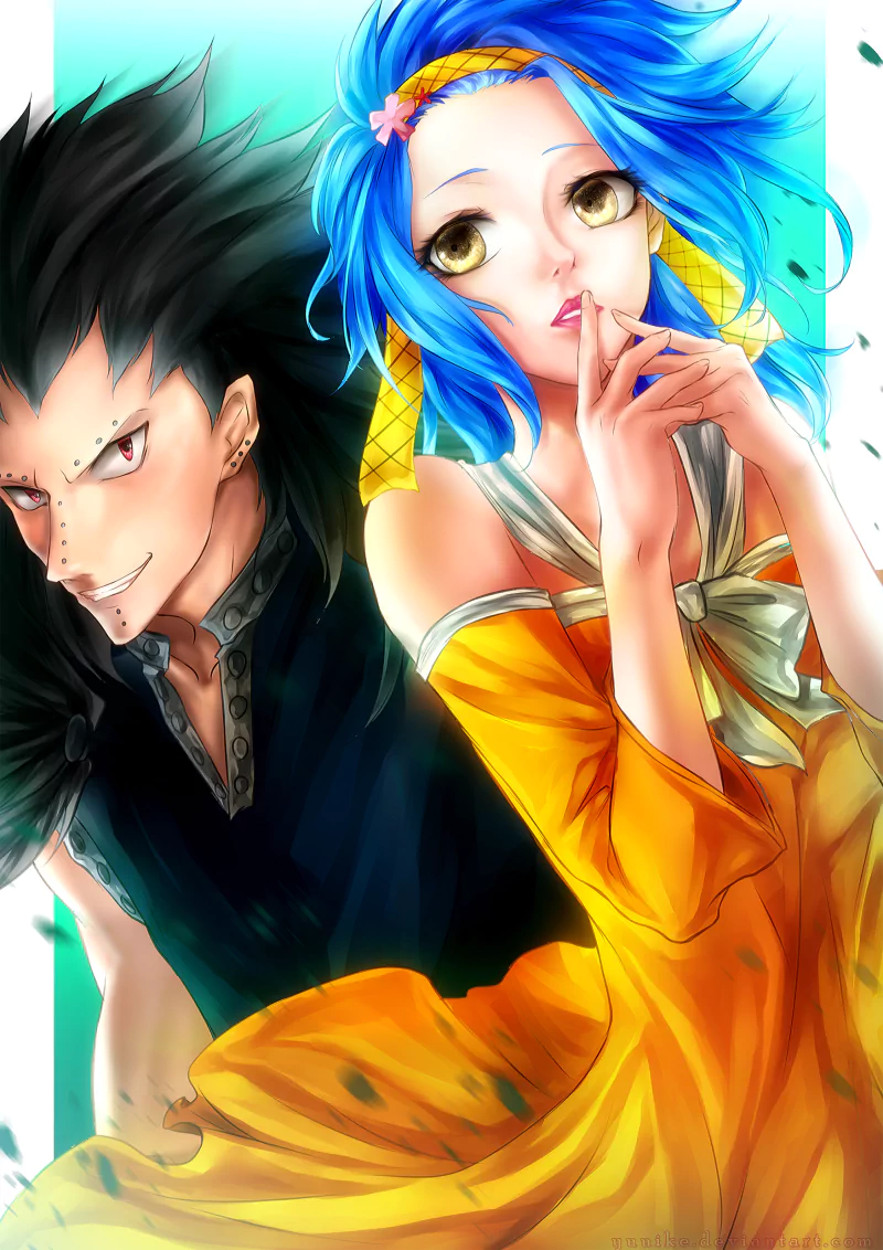  Gajeel and Levy by Yuuike