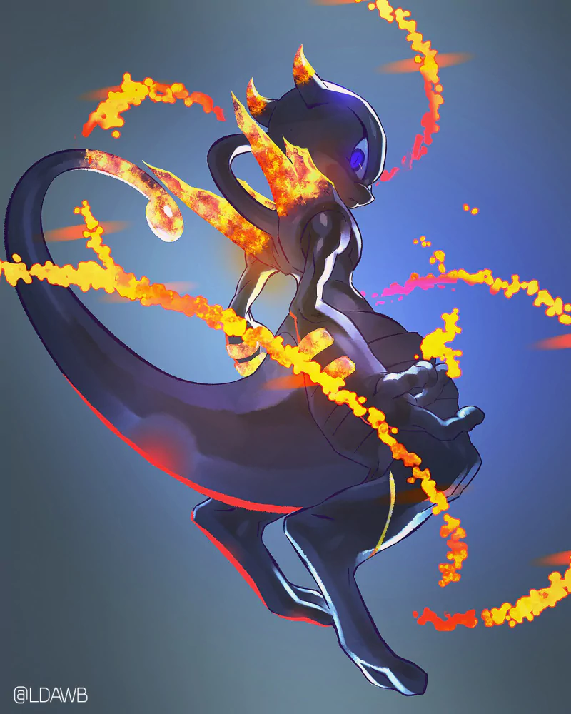  Shadow Mewtwo by L-DAWOLF