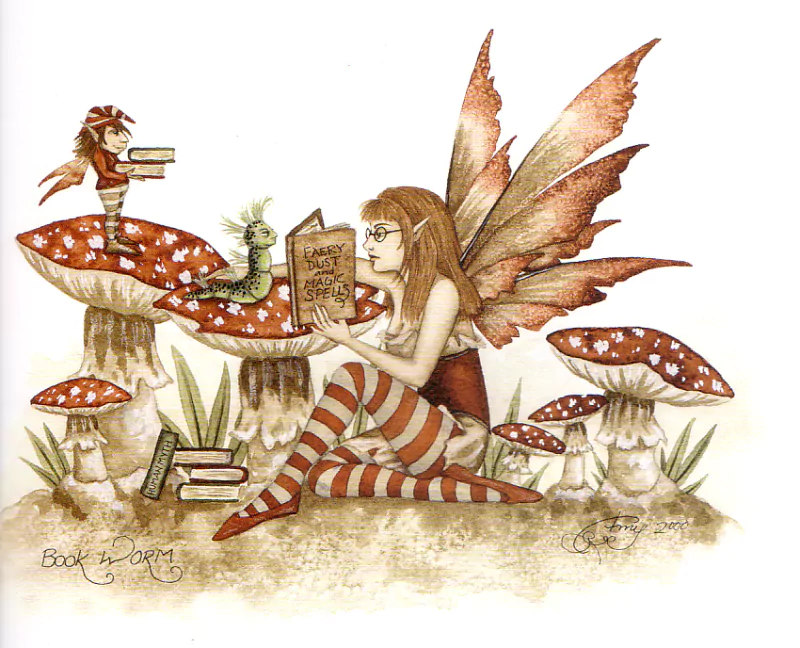  Bookworm by Amy Brown