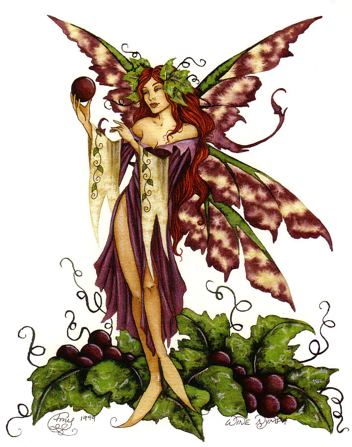  Wine Nymph by Amy Brown