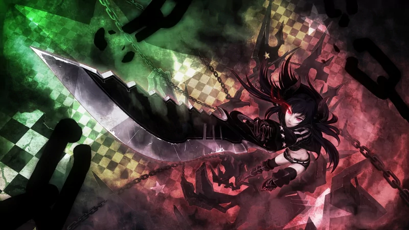 Black Gold Saw Anime Black Rock Shooter Image