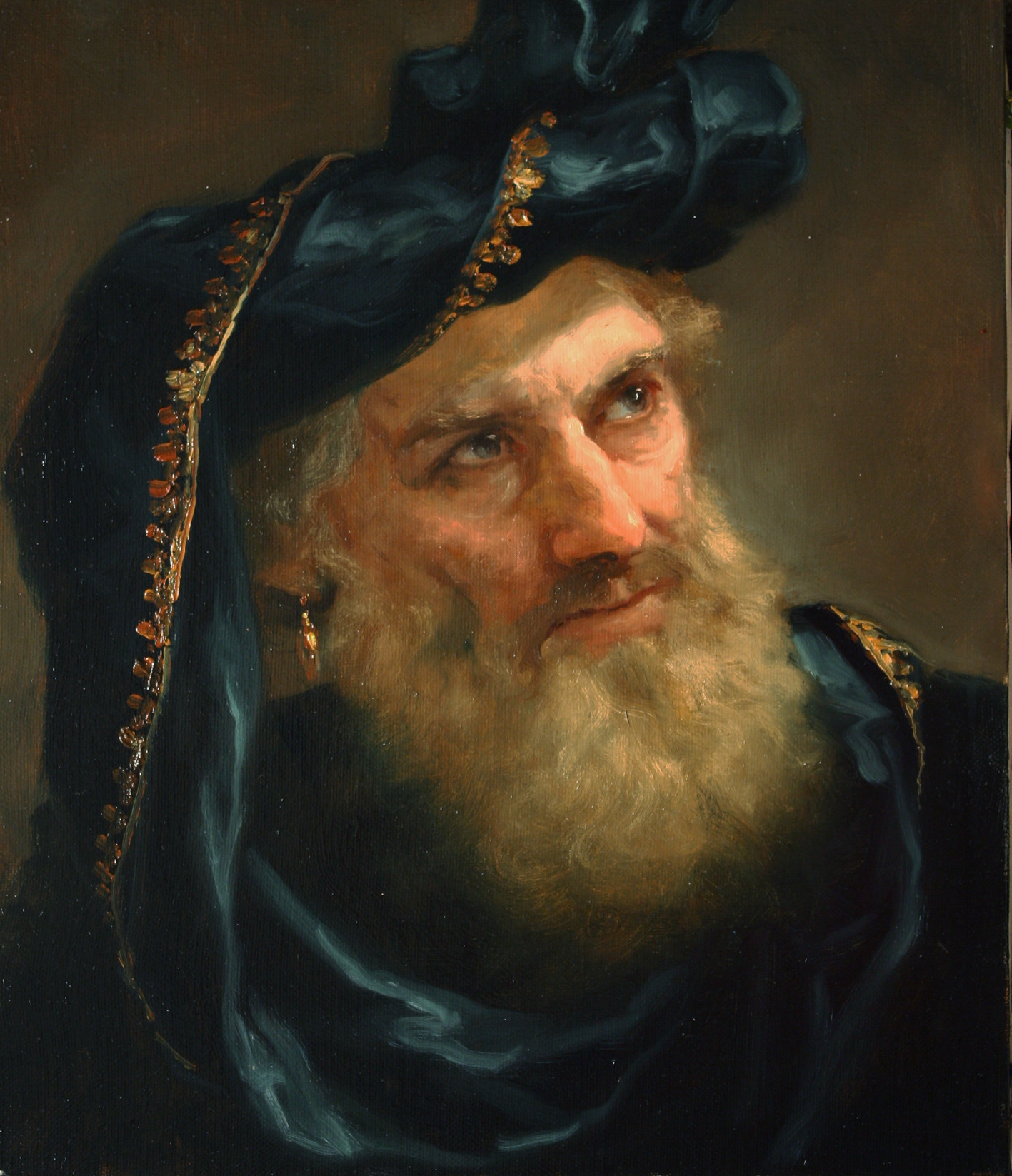 Painting by Andrey Shishkin of a russian wise man by Andrey Shishkin