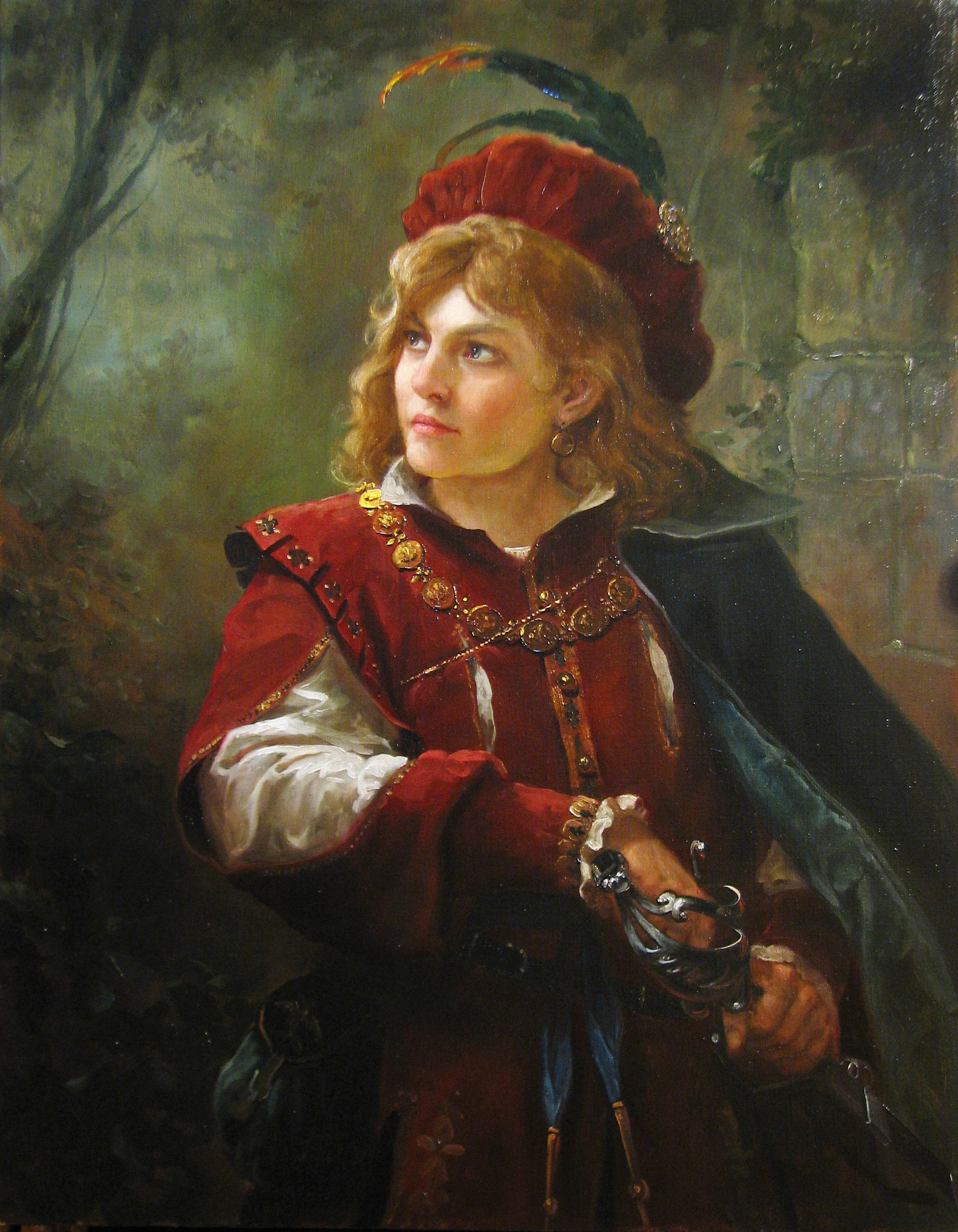 Painting by Andrey Shishkin of a woman warrior by Andrey Shishkin