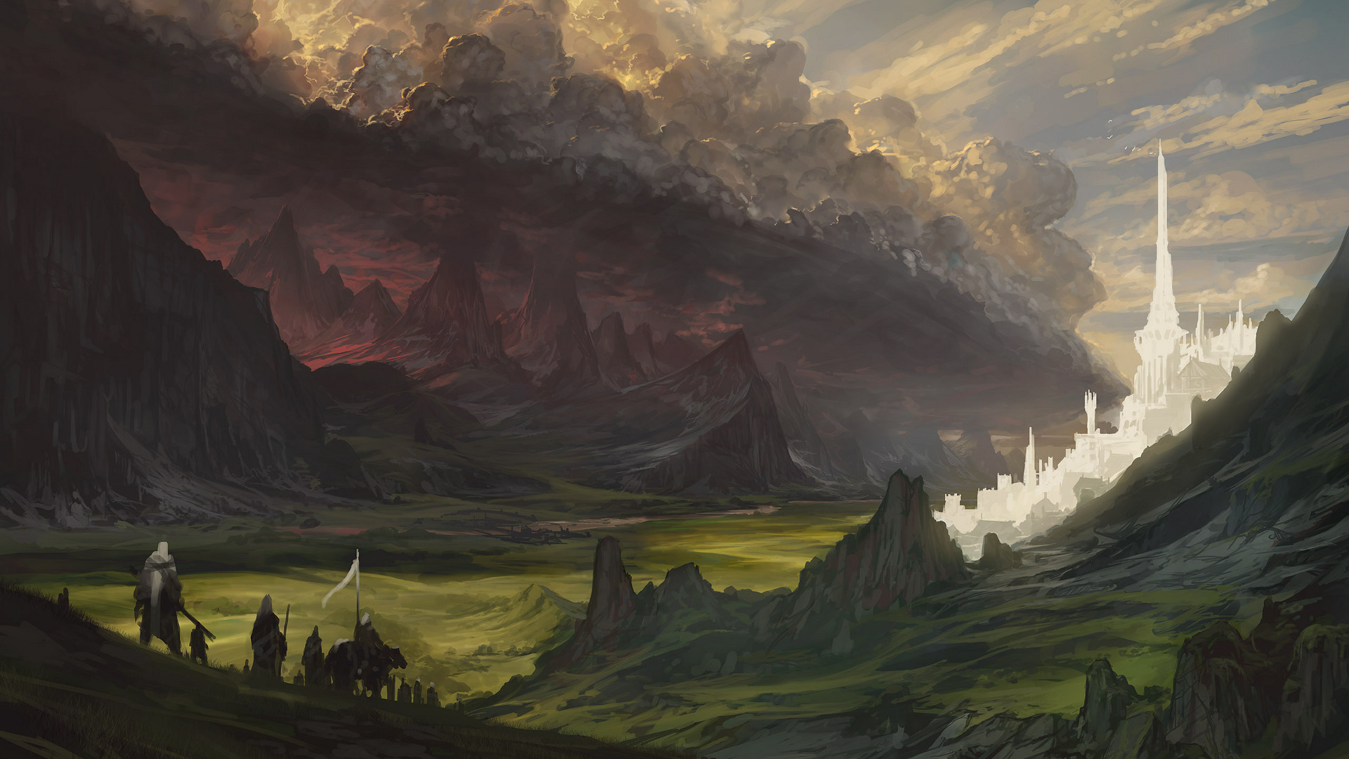 Fantasy Lord of the Rings Art by Noah Bradley