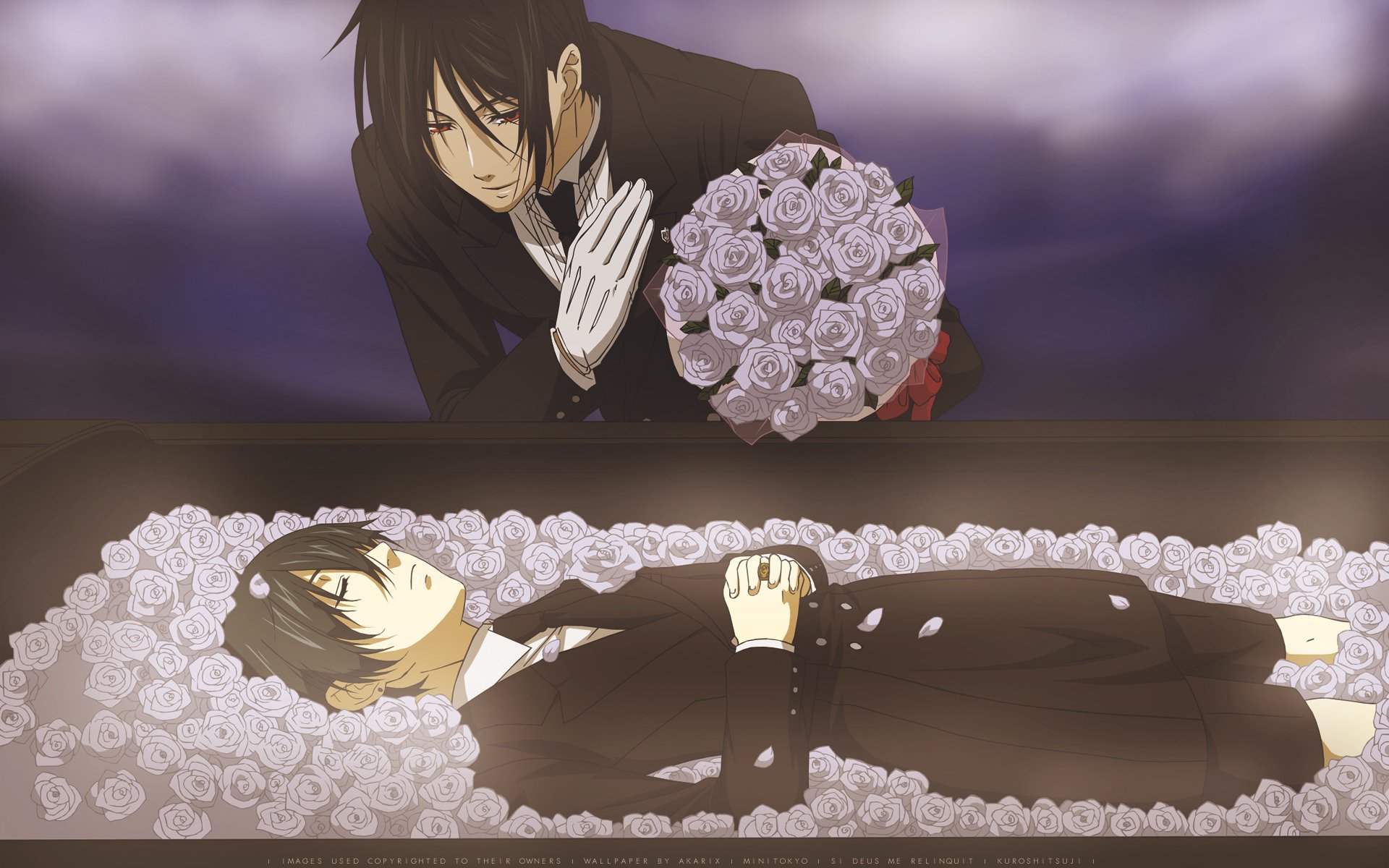 Sebastian Michaelis \u0026 Ciel Phantomhive — Black Butler: Last Bouquet, image size:1920x1200