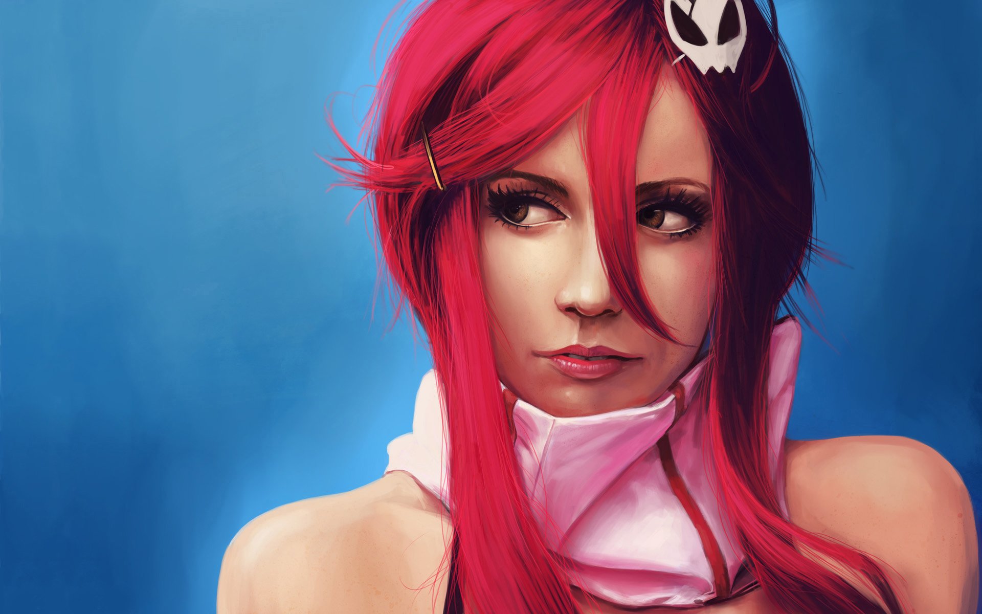 Download Red Hair Face Yoko Littner Anime Tengen Toppa Gurren Lagann Art