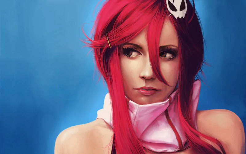 red hair face Yoko Littner Anime Tengen Toppa Gurren Lagann Image