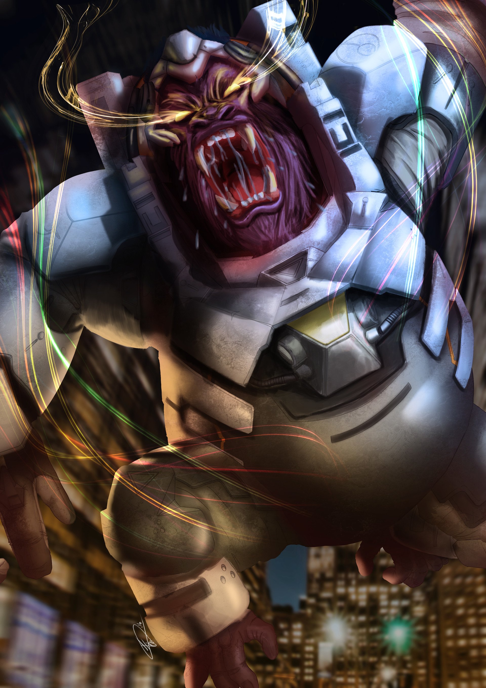 Download Winston (Overwatch) Video Game Overwatch Art