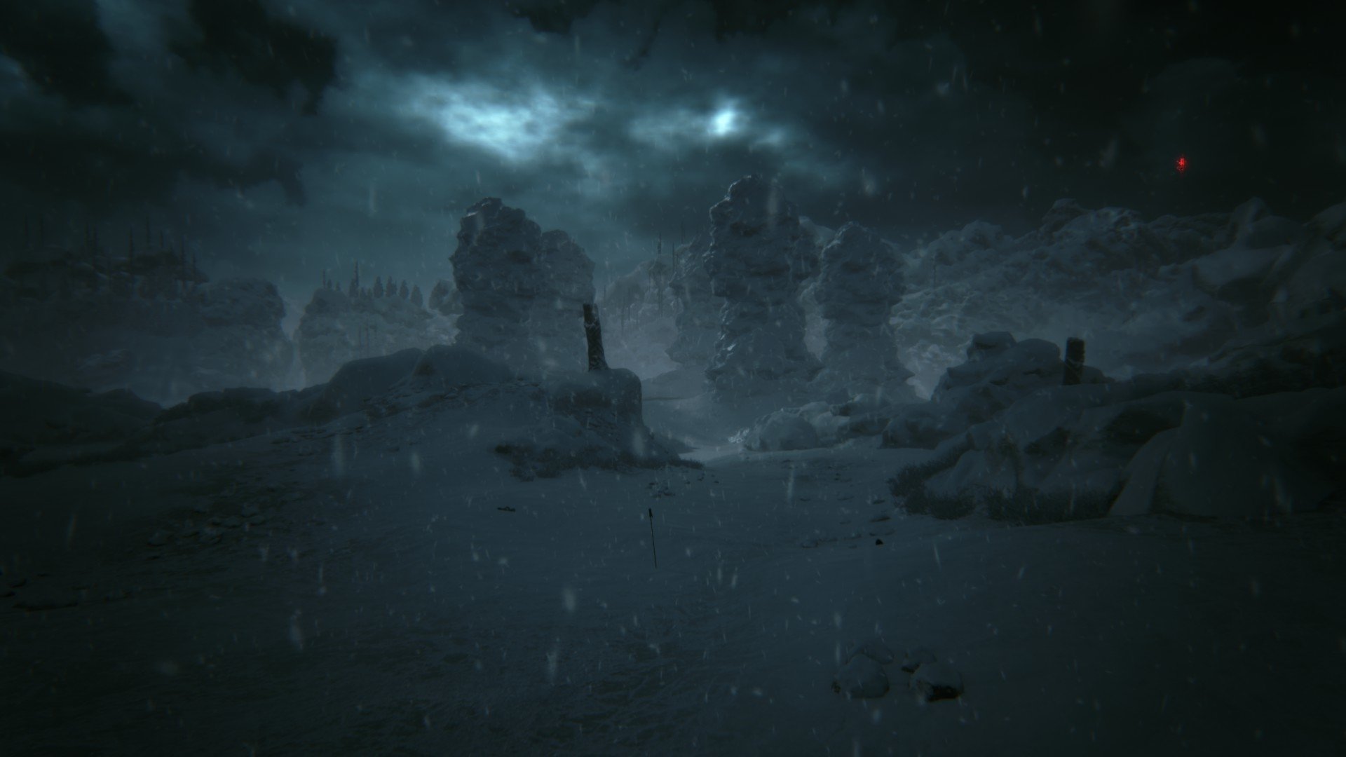 Download Night Mountain Moon Video Game KHOLAT Art