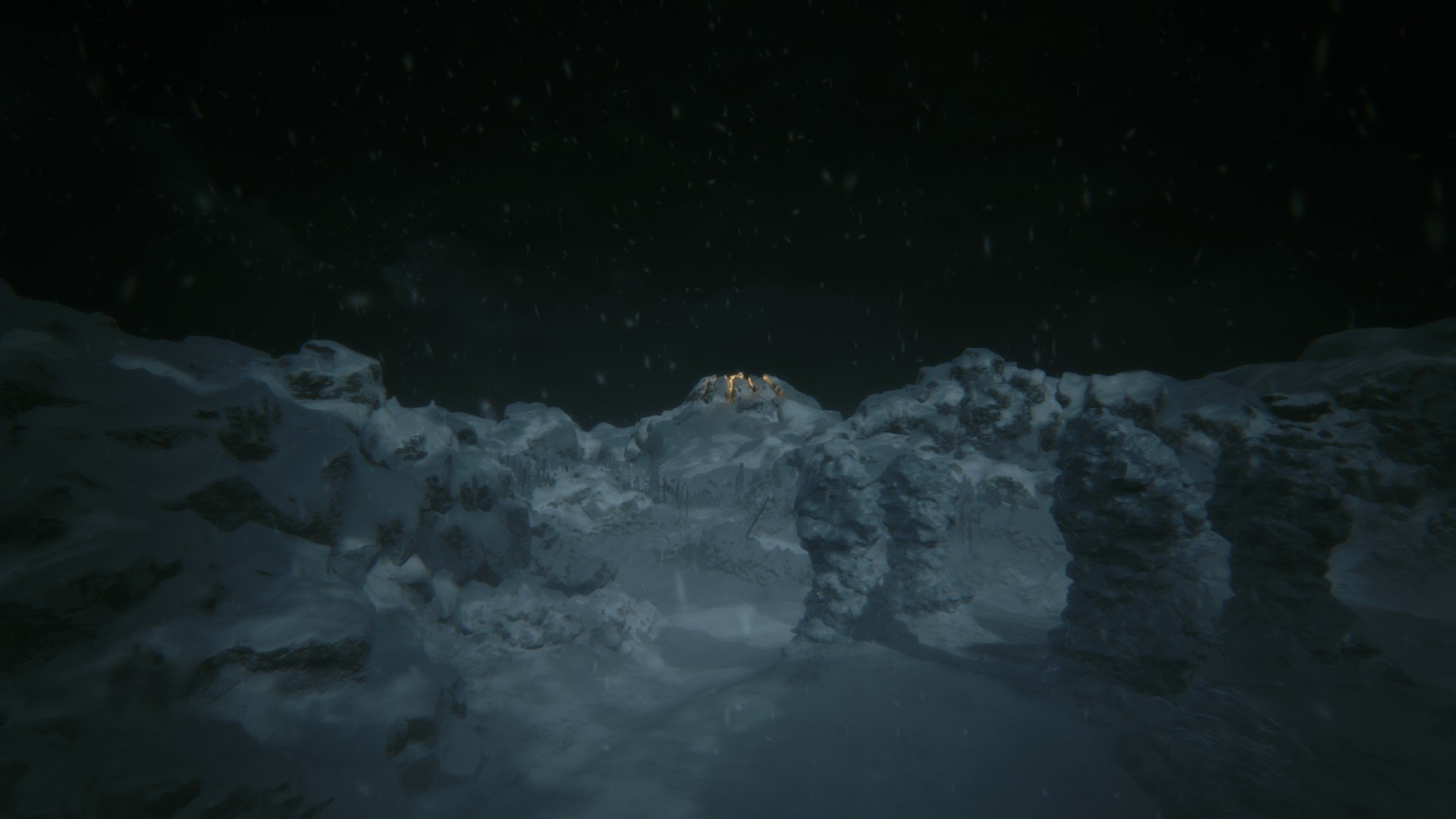 Download Night Dark Snow Video Game KHOLAT Dark Gaming Night Snow Art