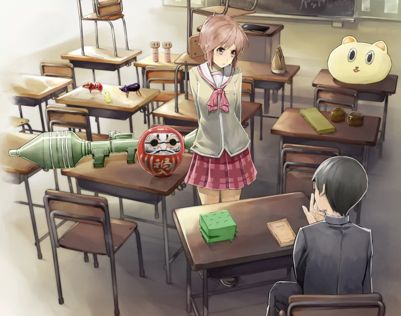 Koujirou Sasahara Misato Tachibana Anime Nichijō Image