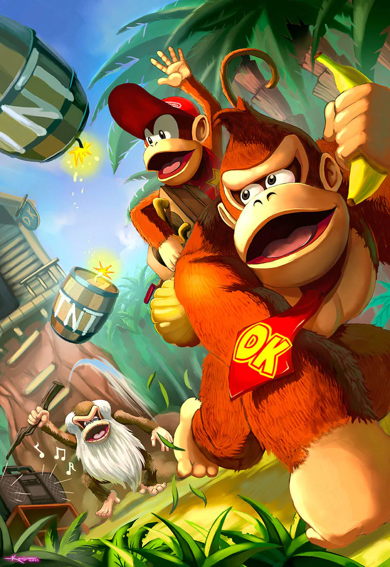 cranky kong Diddy Kong Donkey Kong video game donkey kong country Image