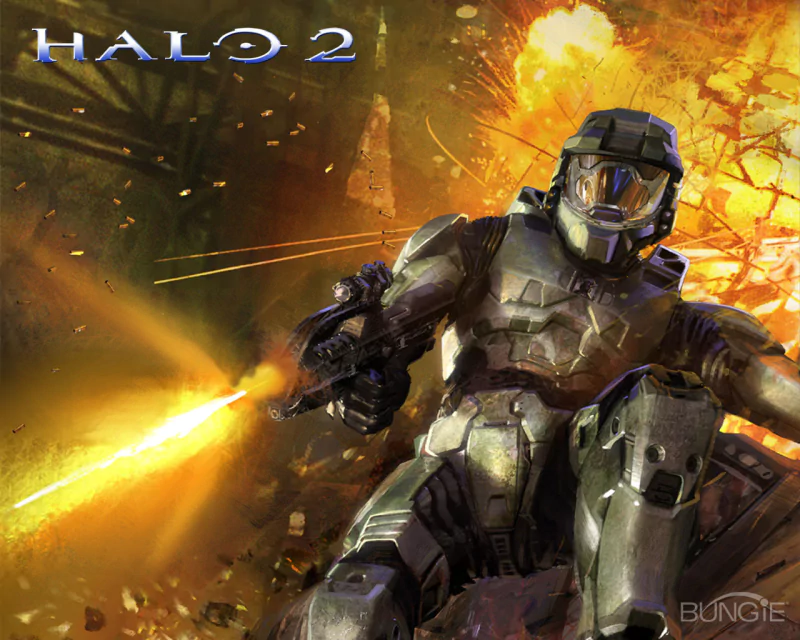Master Chief gun video game Halo 2 Image