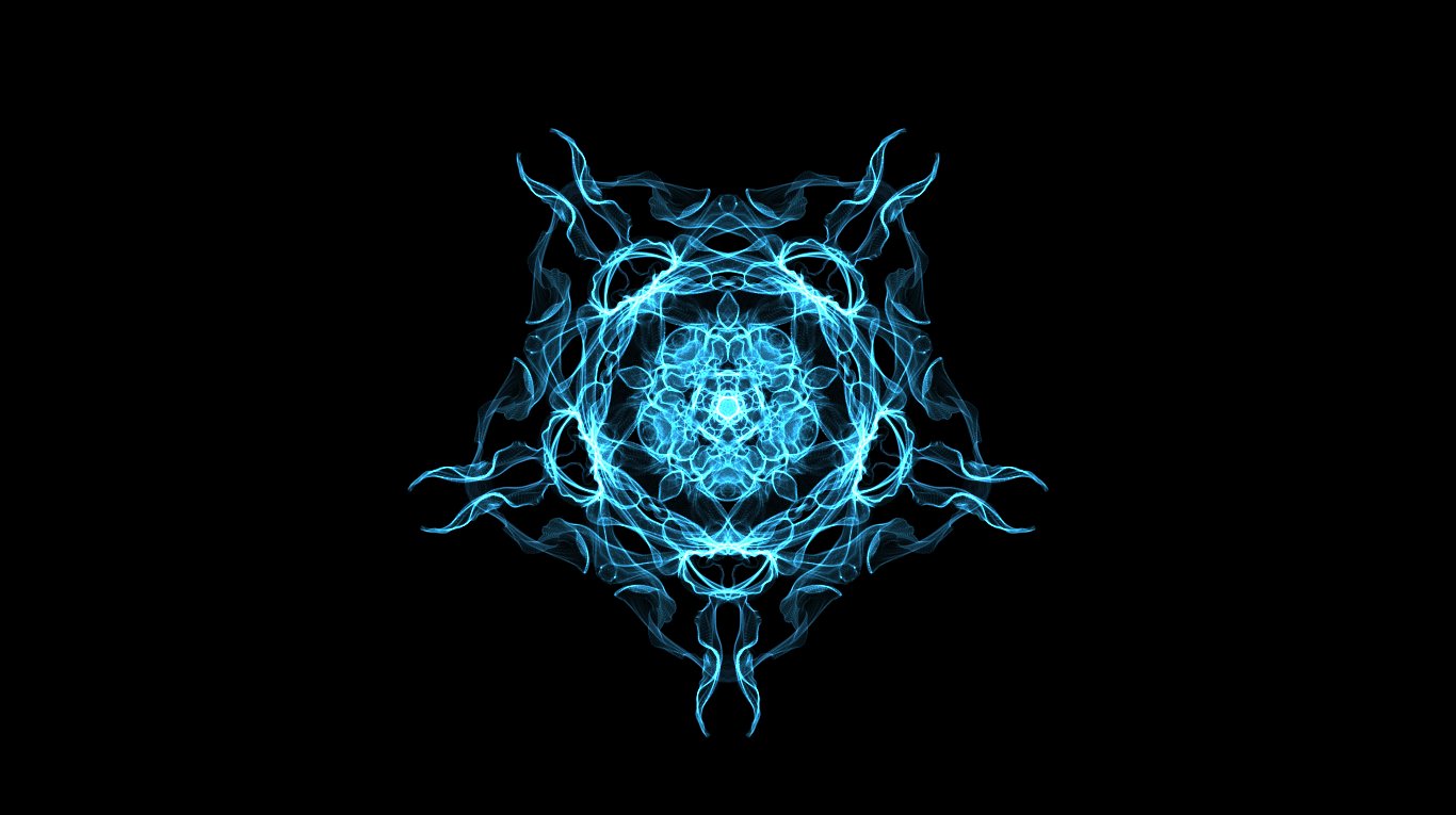 Download Fractal Blue Flower Abstract Generative Abstract Blue Art by Tamersix5