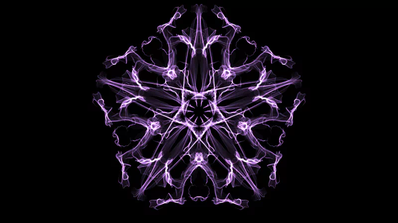 fractal purple silk art star Abstract generative abstract purple Image