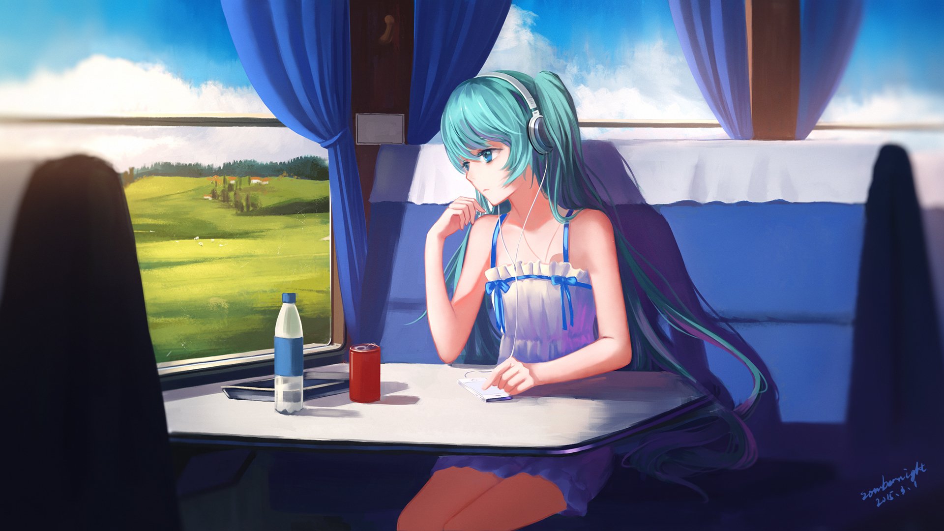 Download Train Hatsune Miku Anime Vocaloid Anime Train Art