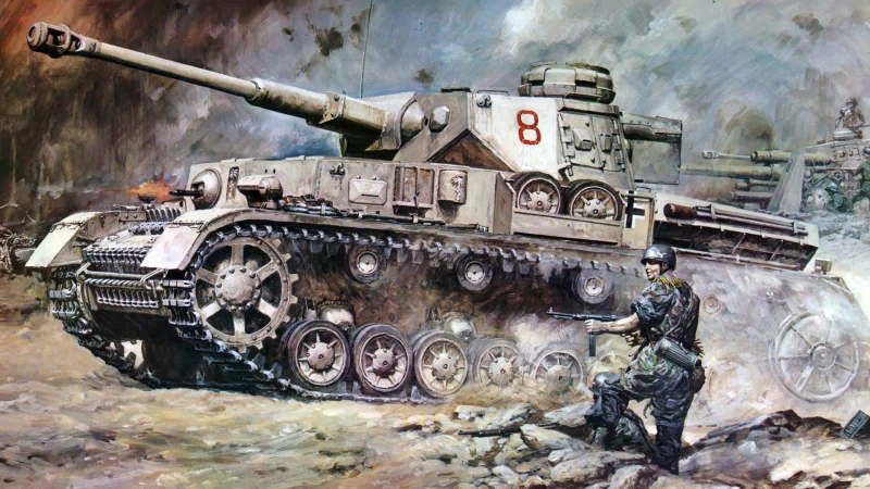 soldier tank military Panzer IV Image