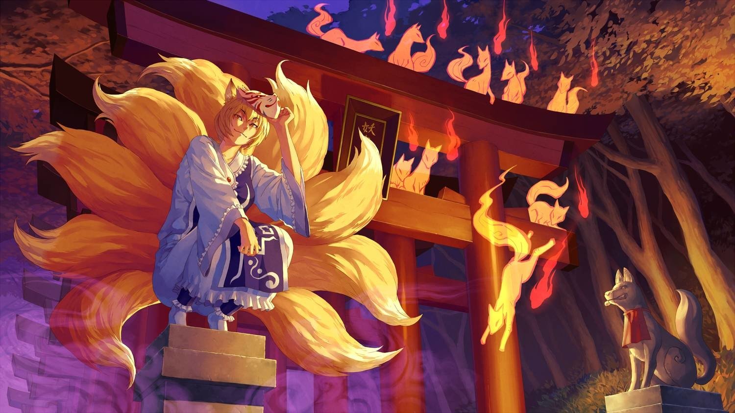 Download Ran Yakumo Anime Touhou Art