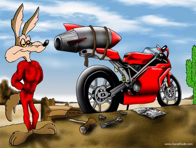 Wile E. Coyote vehicle Ducati Image