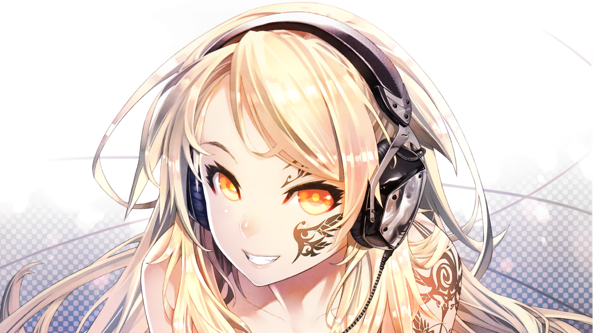 Anime Headphones Art