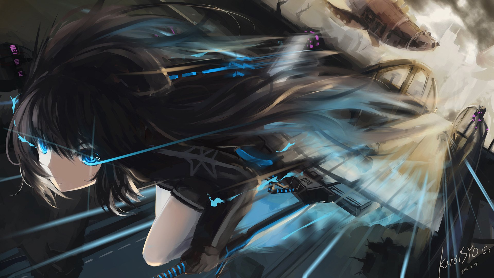 Download Anime Black Rock Shooter Art