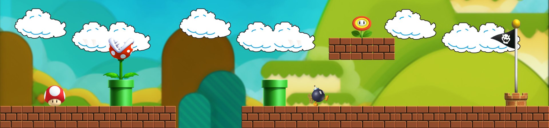 Download Super Mario Bros. Video Game Mario Art by Kill3rCr0x