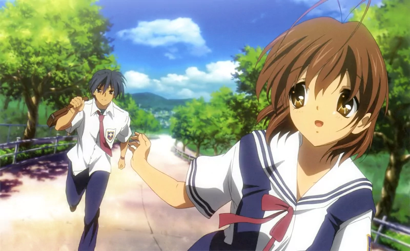 Tomoya Okazaki Nagisa Furukawa Anime Clannad Image