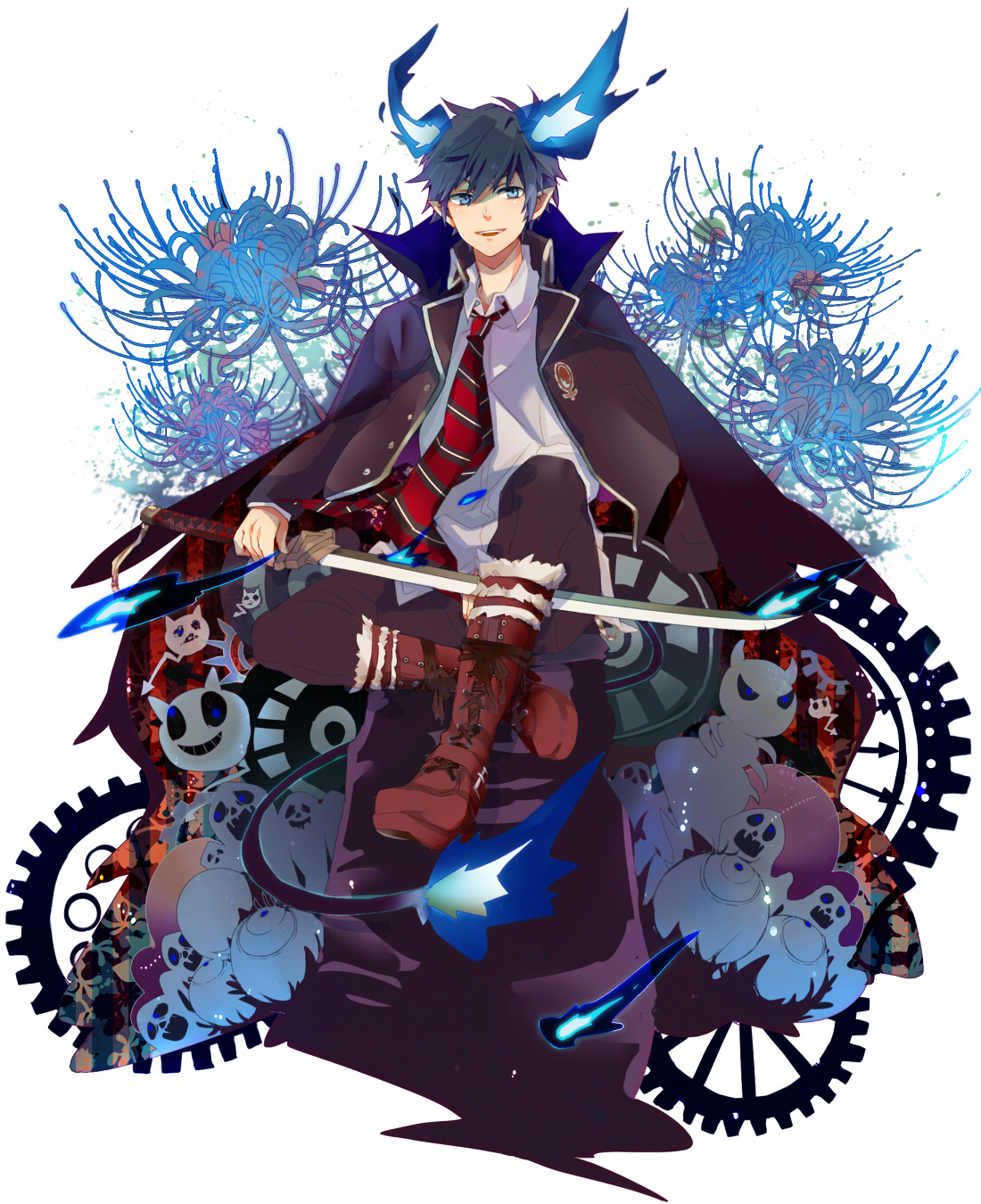 Blue exorcist artwork