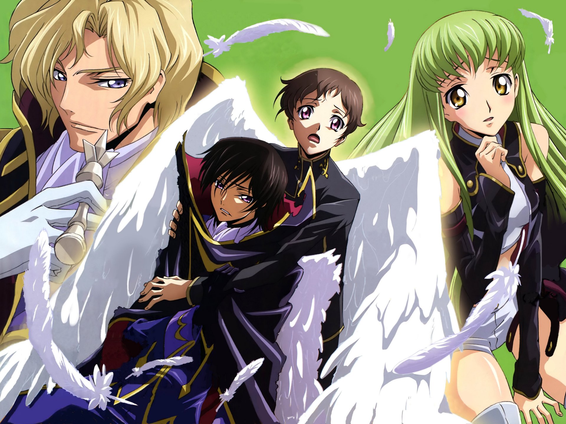Download Schneizel El Britannia Suzaku Kururugi Lelouch Lamperouge C.C. (Code Geass) Anime Code Geass Art