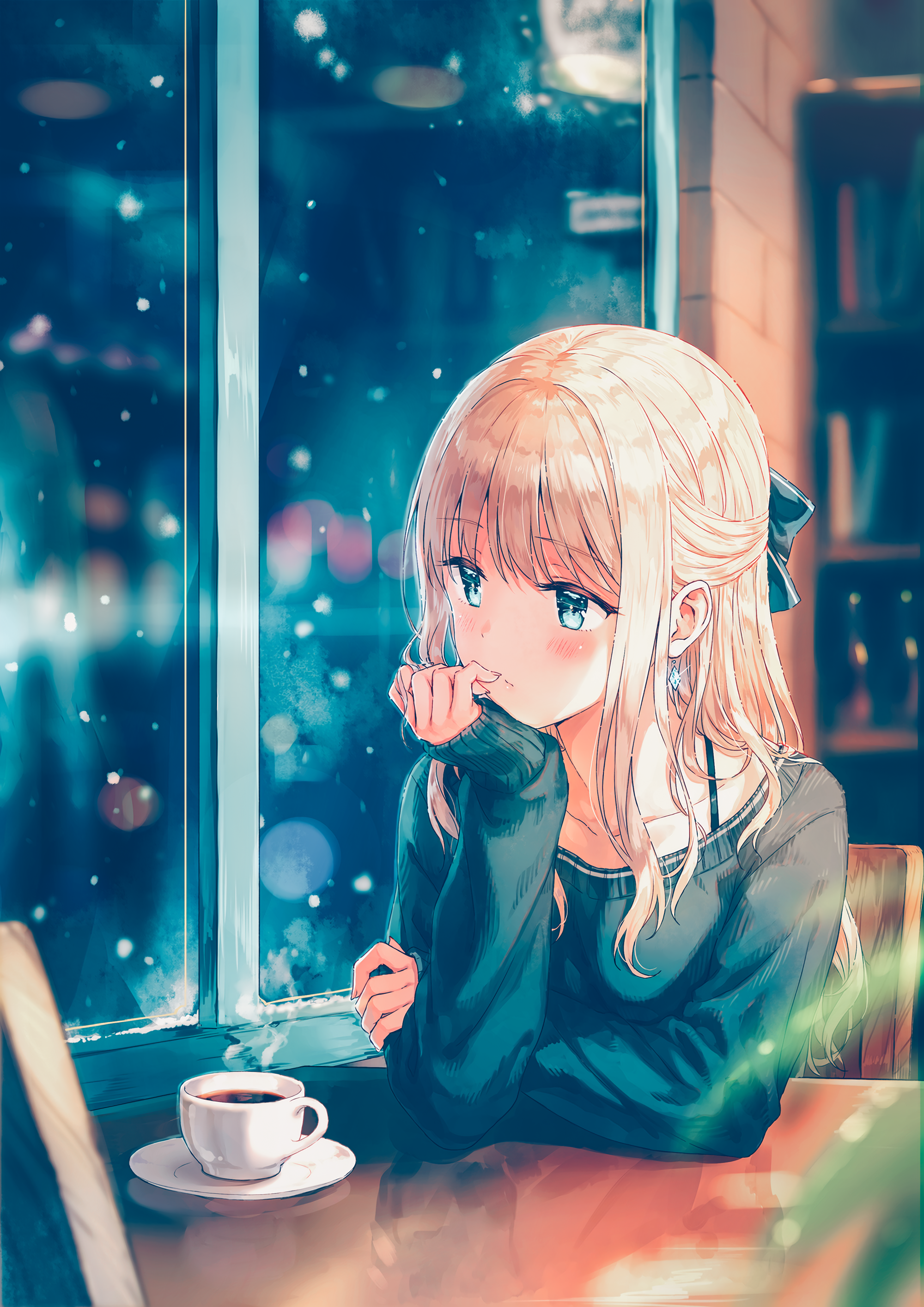 Anime Girl Art by Hiten