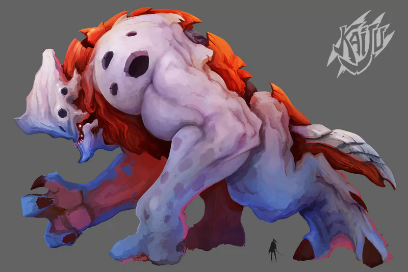 fantasy creature monster character design illustration Image