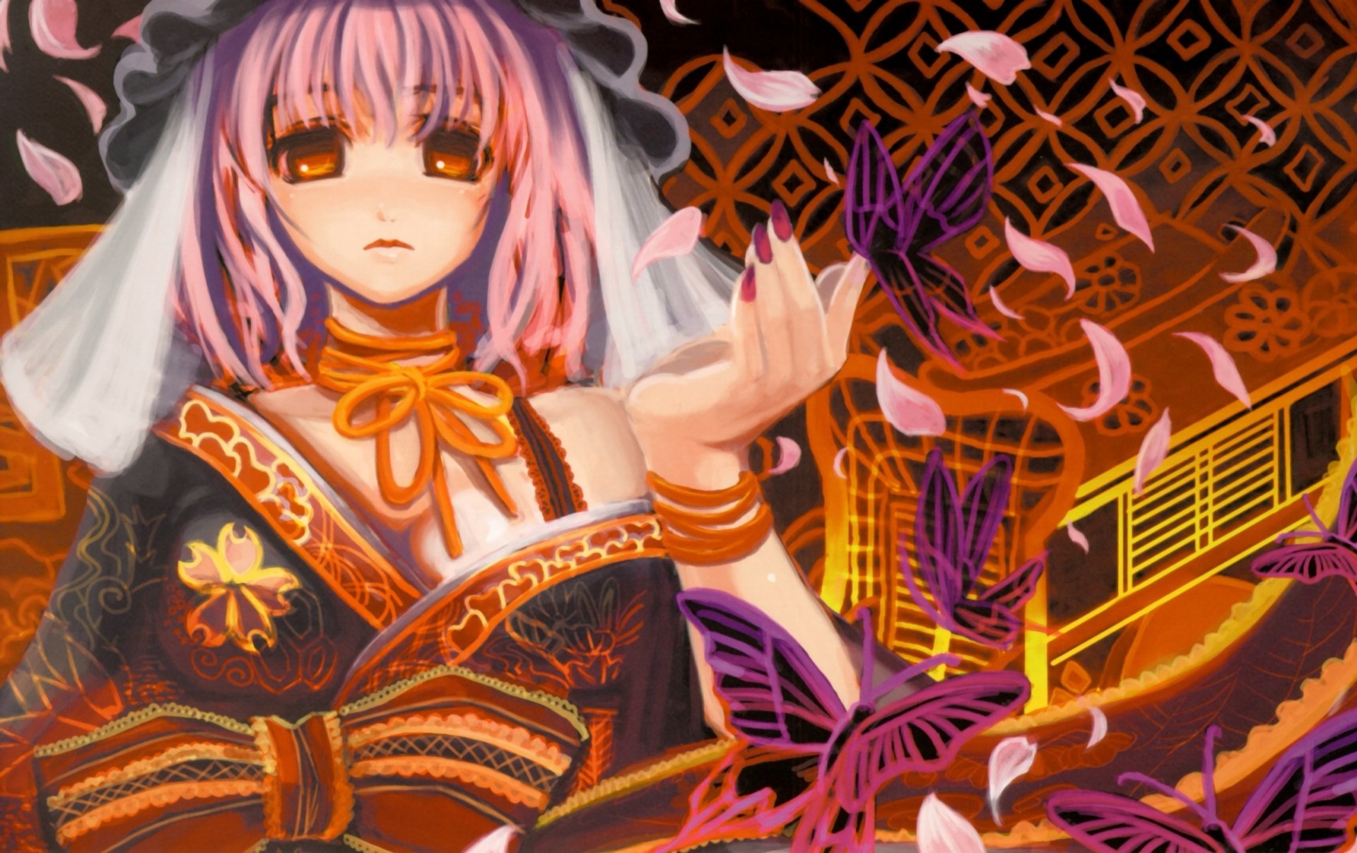 Download Yuyuko Saigyouji Anime Touhou Art