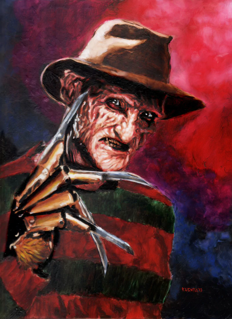 Freddy Krueger dark horror movie A Nightmare on Elm Street (1984) Image