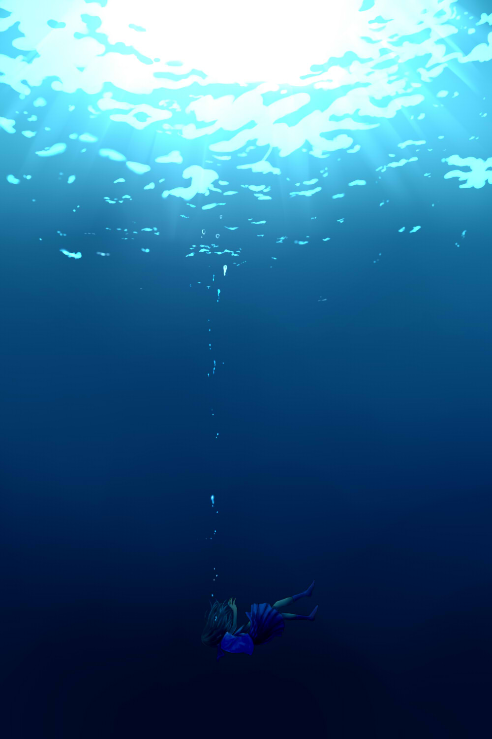 Anime Underwater Art