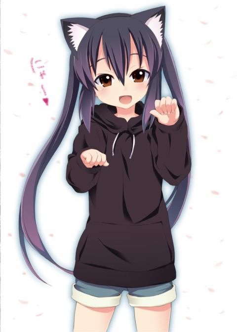 Download Animal Ears Azusa Nakano Anime K-ON! Art