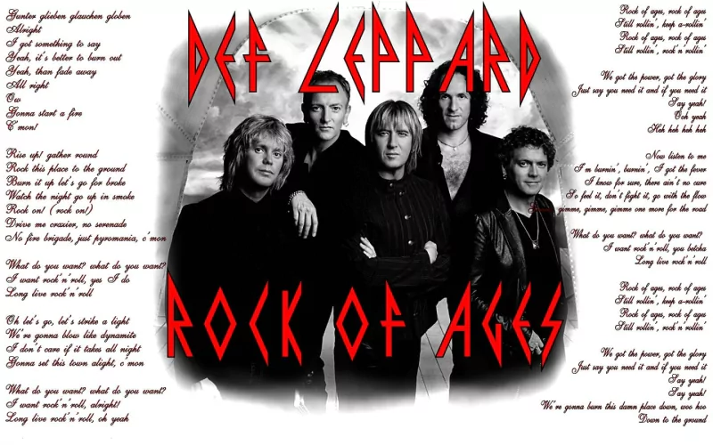 hard rock heavy metal music Def Leppard Image