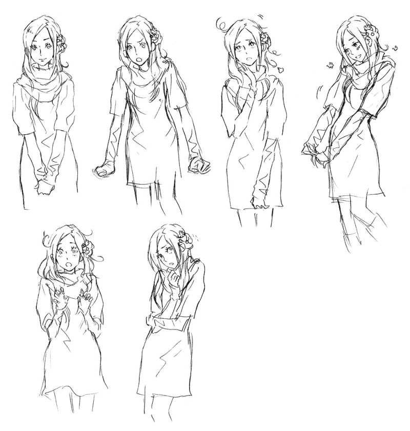  June ~ Sketches by Kinu Nishimura