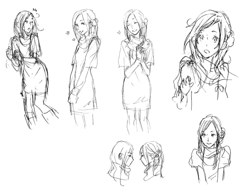  June ~ Sketches by Kinu Nishimura