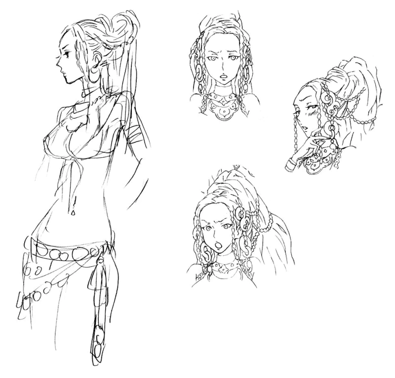  Lotus ~ Sketches by Kinu Nishimura