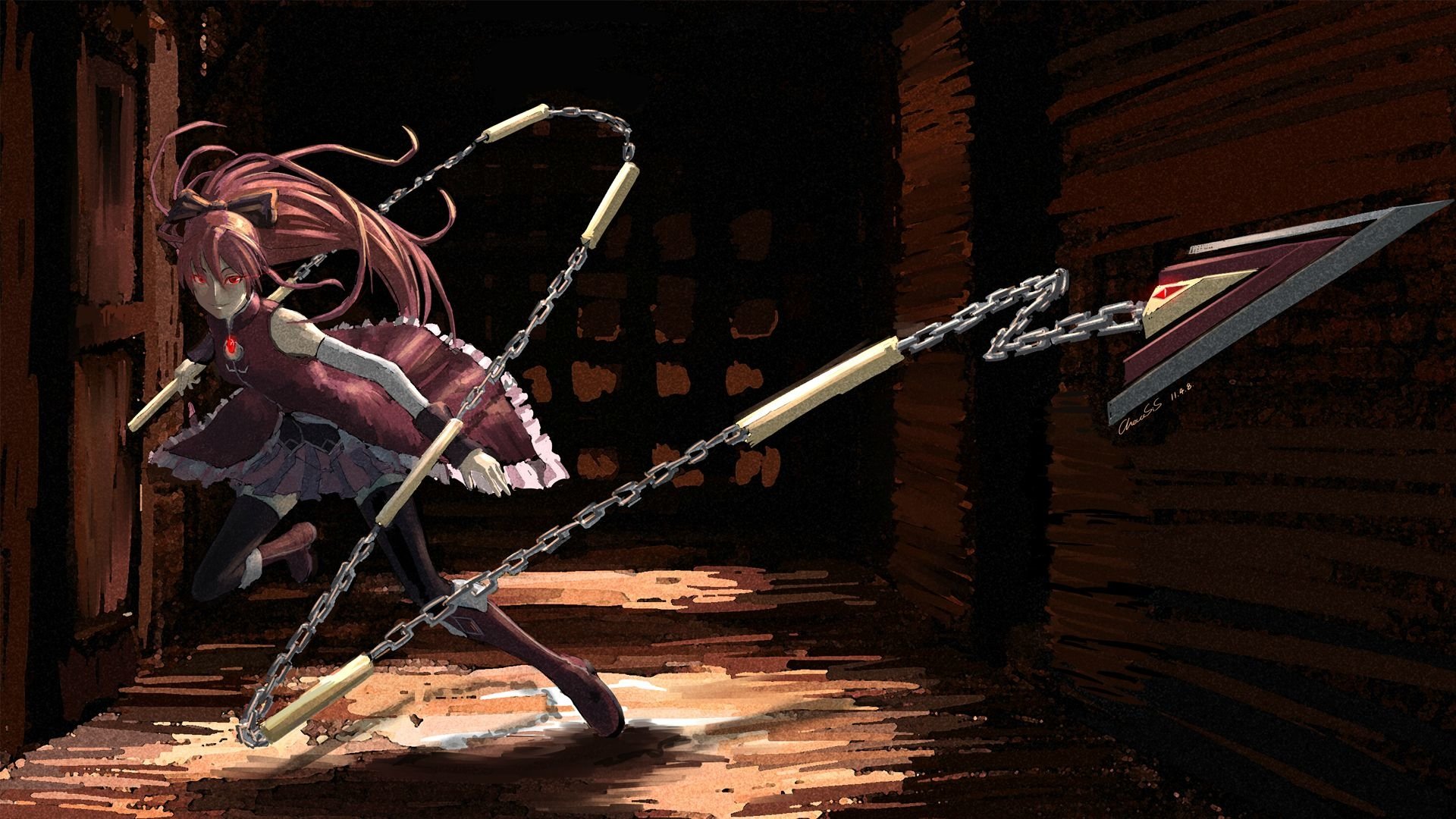 Download Kyōko Sakura Anime Puella Magi Madoka Magica Art