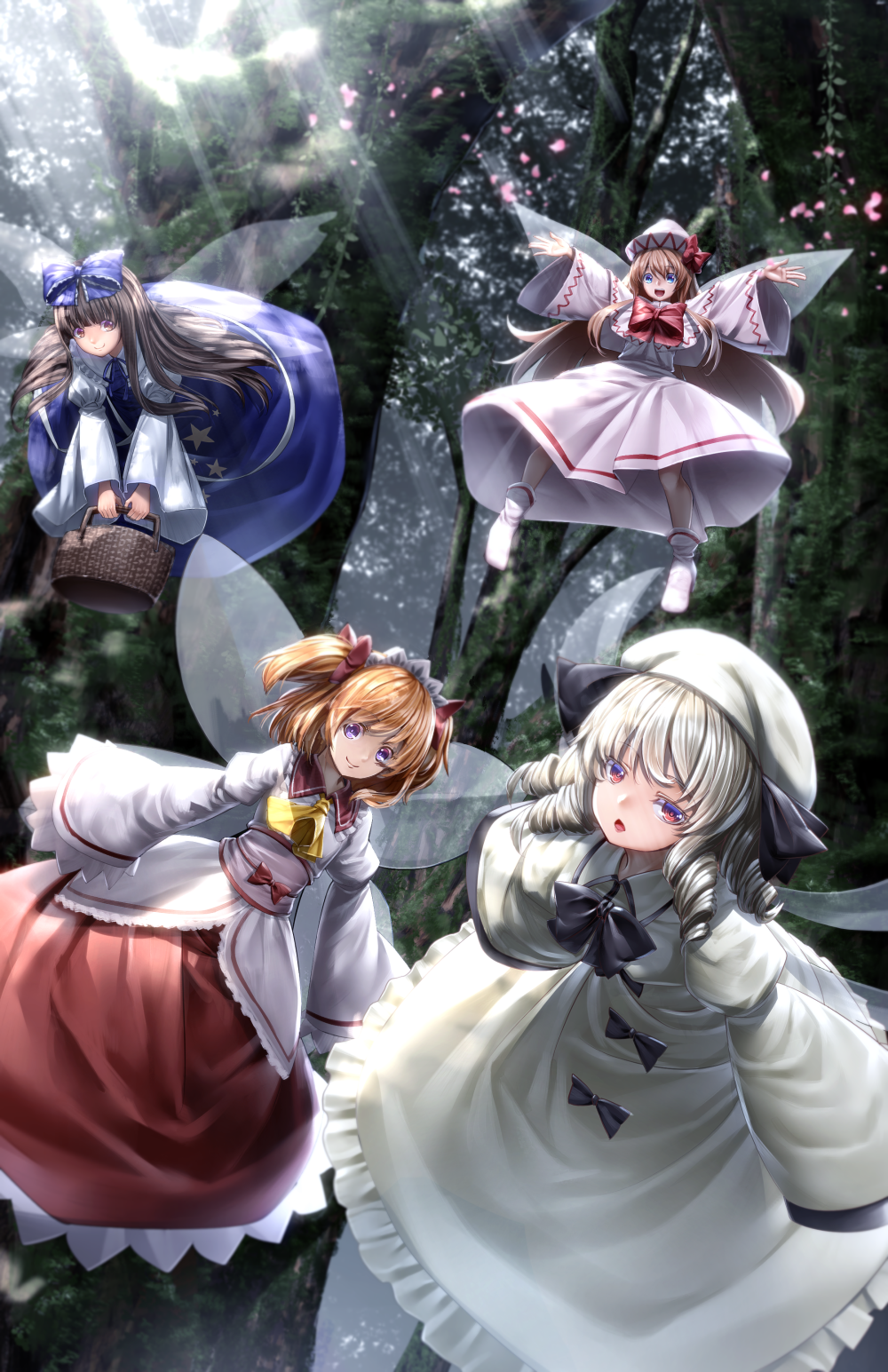 Download Lily White Sunny Milk Luna Child Star Sapphire Anime Touhou Art