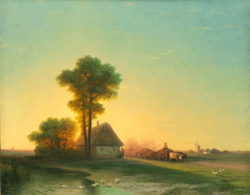 tree house artistic painting Image